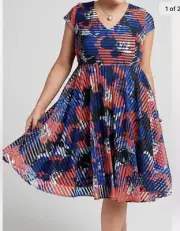 Taking Shape TS Plus Size 16 Amalfi Bloom Dress Floral NWT Rrp $260
