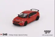 1:64 HONDA CIVIC TYPE R RALLY RED 2023 W/ADVAN GT WHEEL MINI GT 546