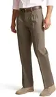 Dockers Men's Lux Cotton Stretch Classic Fit Pleated Khaki Pant 36x30