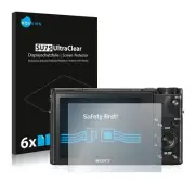 Sony Cyber-Shot DSC-RX100 VI, 6x Transparent ULTRA Clear Camera Screen Protector