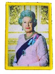 QUEEN ELIZABETH II SEWING PATCH