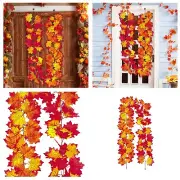 Fall Garland Maple Leaf Hanging Vine Garland Artificial Autumn Garland