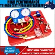 R134A HVAC A/C Refrigeration Kit AC Manifold Gauge Brass Auto Cars Service Tool