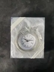 Seasons Of Cannon Falls Silver Roman White Dial Quartz Desk Clock “Serenity” NEW