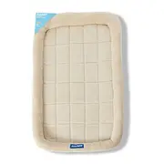 All Day Minkee Bolster Rectangular Dog Crate Mat Cream