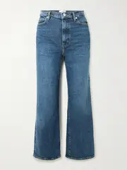 [FRAME] FRAME - The Wide High-rise Wide-leg Jeans - Dark denim - 29 29 Blue
