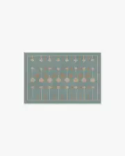 60' x 90' | Machine Washable Runner Rug | Kid & Pet Friendly | Indoor Rug | Jonathan Adler Droplet Blue Rug | Ruggable
