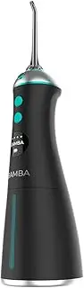 Cecotec Irrigador Bucal Portátil Bamba ToothCare 1100 Jet Liberty 6 modes of uso y 6 Boquillas, Pantalla LED, Capacidad 280 ml, 8 adjustable presión, IPX7, Carga USB y Bolsa de Viaje