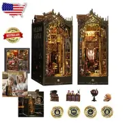 DIY William Castle Dollhouse Book Nook with LED Light - 3D Miniature Craft Kit