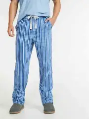 Peter Alexander Men's Long Cotton Stripe Pyjama / Lounge Pants Size XL