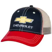 Chevrolet Logo Adjustable Mesh Snapback Hat Blue
