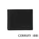【Cerruti 1881】義大利頂級小牛皮4卡零錢袋短夾 ROD系列(黑色 CEPU05420M)