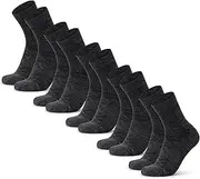 [DANISH ENDURANCE] Lightweight Merino Wool Hiking Socks, Warm Wool Socks, Merino Socks, Padded, Breathable, Unisex, for Men & Women, 5 Pairs