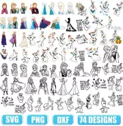 FROZEN SVG, DESIGNS BUNDLE, CUT FILES, SVG for Cricut