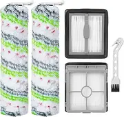 Brush Roll and Filter Replacement Parts for Bissell Crosswave X7 Plus Cordless Pet | 2955N | 3479N, 2 Brush Rollers, 2 HEPA Filters, 1 Cleaning Brush