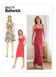 Butterick Sewing Pattern B6679 Misses Dress Pullover 3 Styles Sizes 6-14 UNCUT