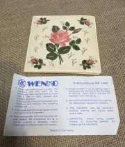 Vintage Rose Floral Tile Transfers Decals Set Of 20 | Wenko Germany | NOS