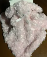 Blankets Beyond Baby Bunny Pink Security Blanket Soft Curls Reverse Plush