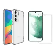 iCoverLover For Samsung Galaxy S23 FE Case + 2 Glass Screen Protectors Clear