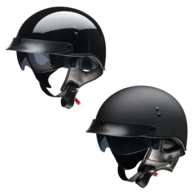 Z1R Vagrant NC Half Face Motorcycle Street Helmet - Pick Size & Color