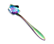 Stirring Spoon Practical Delicate Stainless Steel Long Handle Coffee Mixing Flower Scoop for Home-7