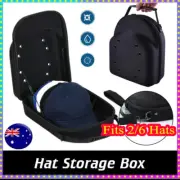 BaGVball Cap Case Travel Hat Storage Box Carrier Protective Black EVA Suitcase