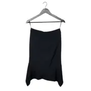 Tom Ford Wool Side Tails Pencil Skirt Size 36 Black NWT