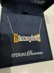Disneyland Marquee Crislu Necklace Brand New