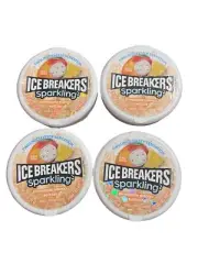 Ice Breakers Sugar Free Mints Sparkling Pineapple Mango Seltzer 1.5 oz 4 Count