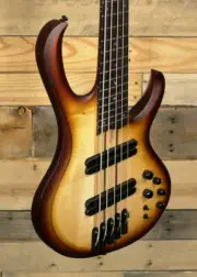 Ibanez Bass Workshop BTB705LM Multi-Scale 5-String Bass Natural Browned Burst