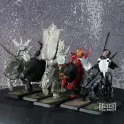 Warhammer Fantasy – 5x Metal Blood Knights (Vampire Counts, OOP)