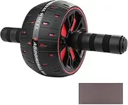Exercise Roller Wheels - Abdominal Trainer with Knee Pad, Core Strength Machine | Home Gym Fitness Equipment Abs, Arms, and Upper Body, Non-Slip Handles for Stability, Compact Workout Tool