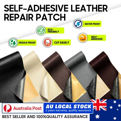 Self Adhesive Leather Repair Patch Chair Car Seat Restore Sticker Coffee30*150CM