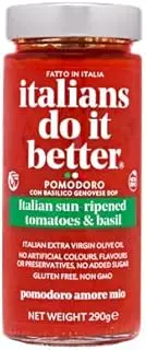 Italians Do It Better Pomodoro Sauce, 290g – Italian Pasta Sauce with Fresh Tomato and Basil, Ideal for Penne, Spaghetti, Traditional Tomato Sauce, Italian Made