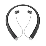 Portable Wireless bluetooth Earphone HIFI Stereo Outdoor Sport Handsfree Neck Hanging With Mic BLACK COLOR