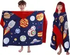 LOBETOAED Kids Hooded Beach Bath Towel, Baby Surf Poncho Toddlers Soft Real C...