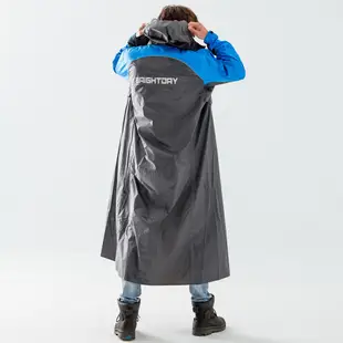 BrightDay X武士斜開連身式雨衣 黑藍 雨衣 連身雨衣 一件式 《比帽王》