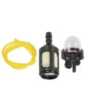 SNAP IN PRIMER BULB PUMP + FUEL FILTER + LINE OLD RYOBI TRIMMERS US Seller