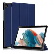 For Samsung Galaxy Tab A8 10.5 2021 SM- X200 /X205 Case Folio Leather Smart Magnetic Flip Stand Case Cover (Navy Blue)