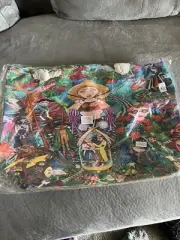 Psychedelic Future Imaginary Painting Print Beach Tote Bag