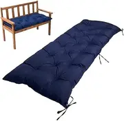 Indoor/Outdoor Bench Cushion Waterproof Thicken Patio Furniture Seat Cushion with Ties,Soft Swing Cushion Replacement for Window Lounger Garden Wicker(#9,120x50cmx8cm Thick)