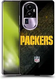 Head Case Designs Officially Licensed NFL Blur Green Bay Packers Logo Soft Gel Case Compatible with Oppo Reno10 Pro+