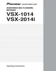Pioneer VSX-1014 VSX-2014i Receiver Owners Manual