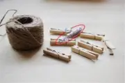 New 50x Mini Natural Wooden Clothe Peg Clothespin Craft Photo Paper Clips 35mm