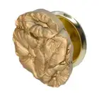 Metallic Petunia Handcrafted Flower Drawer Knob Made to Order by Firebird Furnit