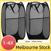 1 - 4X Foldable Laundry Washing Clothes Storage Bag Hamper Basket Bin Organizer