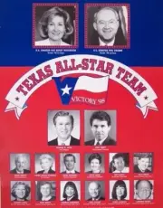 Original Texas Official Issued George W. Bush for Gov. & State Candidates Poster