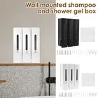 3 Chamber Shower Soap Dispenser 400ml Wall Shampoo Dispenser Wall Mounted QAPVK