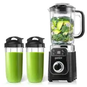 Smoothie Blender, 12-Piece Blenders For Shakes and Smoothies, 43Oz Large Blen...