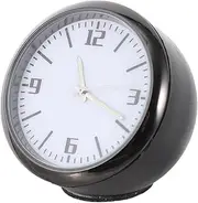 iplusmile 3pcs Car Clock Digital Clock Dashboard Car Decor Clock Mechanism Radio Electric Clock for Car Holder Stick on Clock Mini Alarm Clock Travel Night Light Clock Kit Cars Abs White